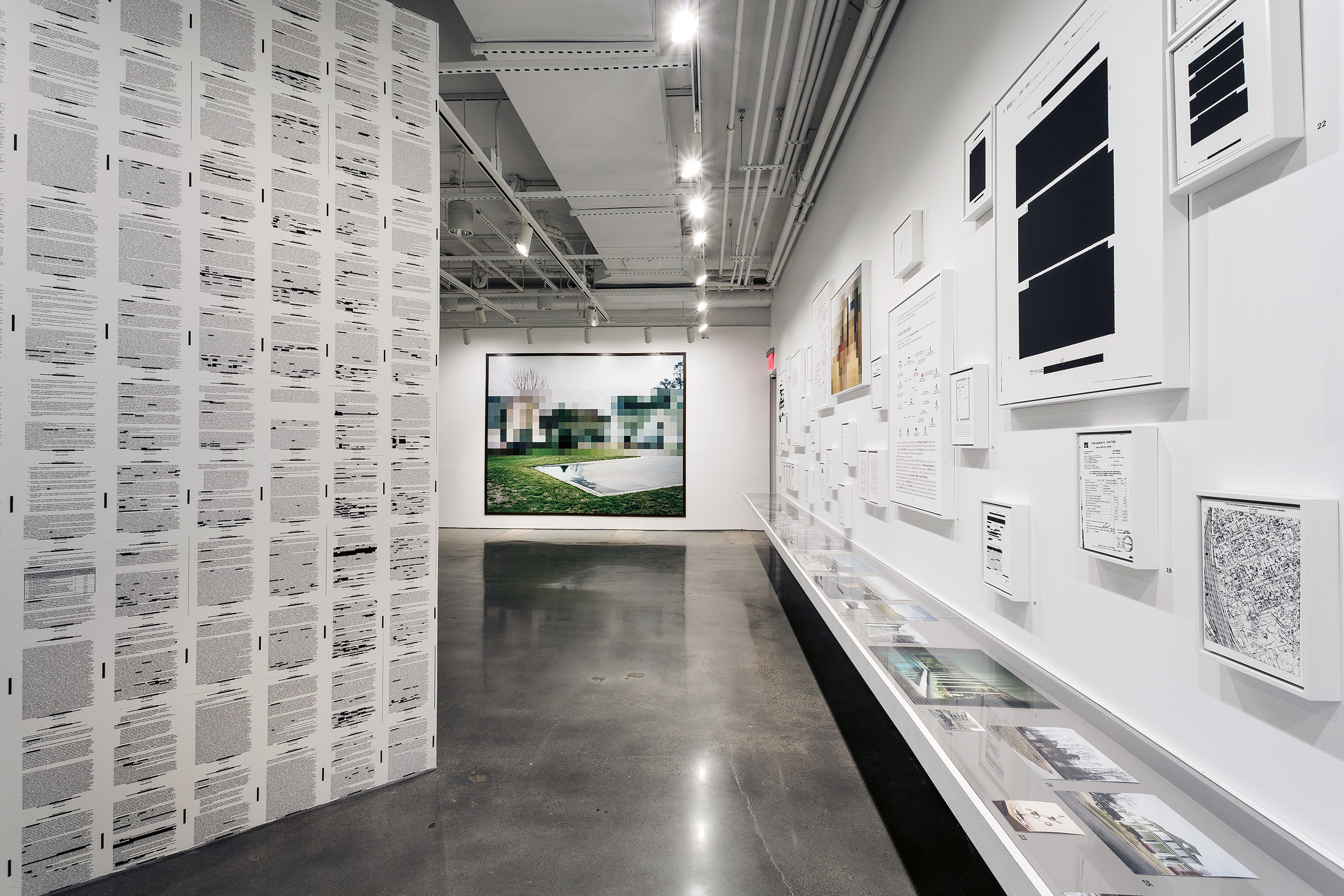 Installation view of Body Politic and Negative Publicity in Edmund Clark: The Day the Music Died, International Center of Photography, New York. Photo by John Halpern. Installation view of Body Politic and Negative Publicity in Edmund Clark: The Day the Music Died, International Center of Photography, New York. Photo by John Halpern.
