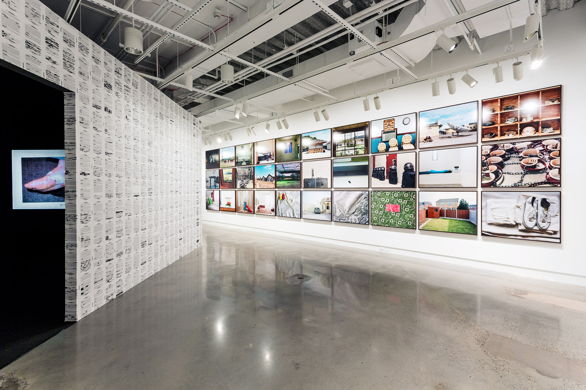 Installation view of 198/2000, Body Politic, and Guantanamo: If the Light Goes Out in Edmund Clark: The Day the Music Died, International Center of Photography, New York. Photo by John Halpern. Installation view of 198/2000, Body Politic, and Guantanamo: If the Light Goes Out in Edmund Clark: The Day the Music Died, International Center of Photography, New York. Photo by John Halpern.