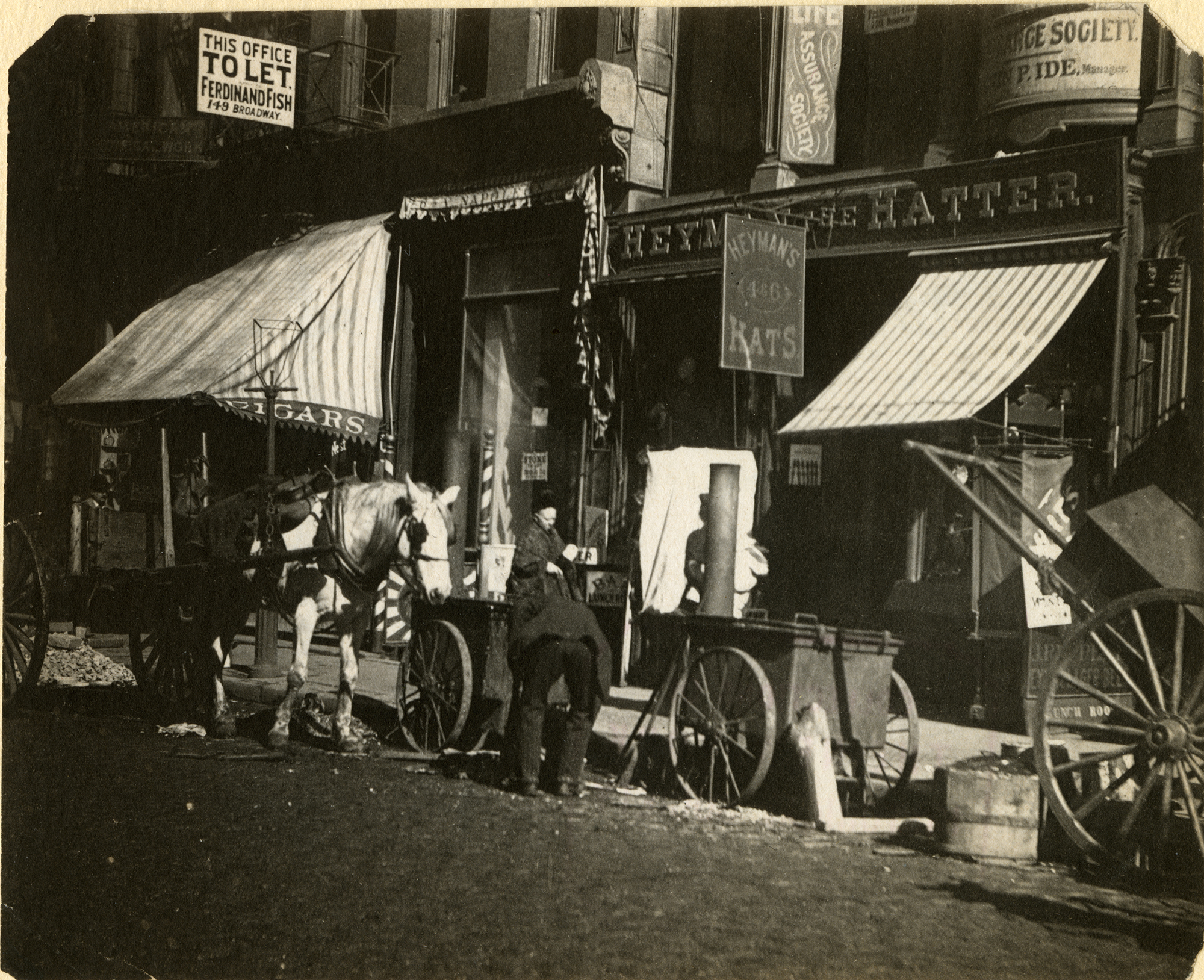 Charles Gilbert Hine, Cortlandt Street. Courtesy of New York Historical Society.