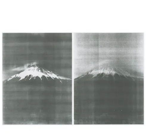 Takashi Homma, from the series Thirty-Six Views of Mount Fuji, 2023/2024. Photocopy by Aaron Stern, © Takashi Homma