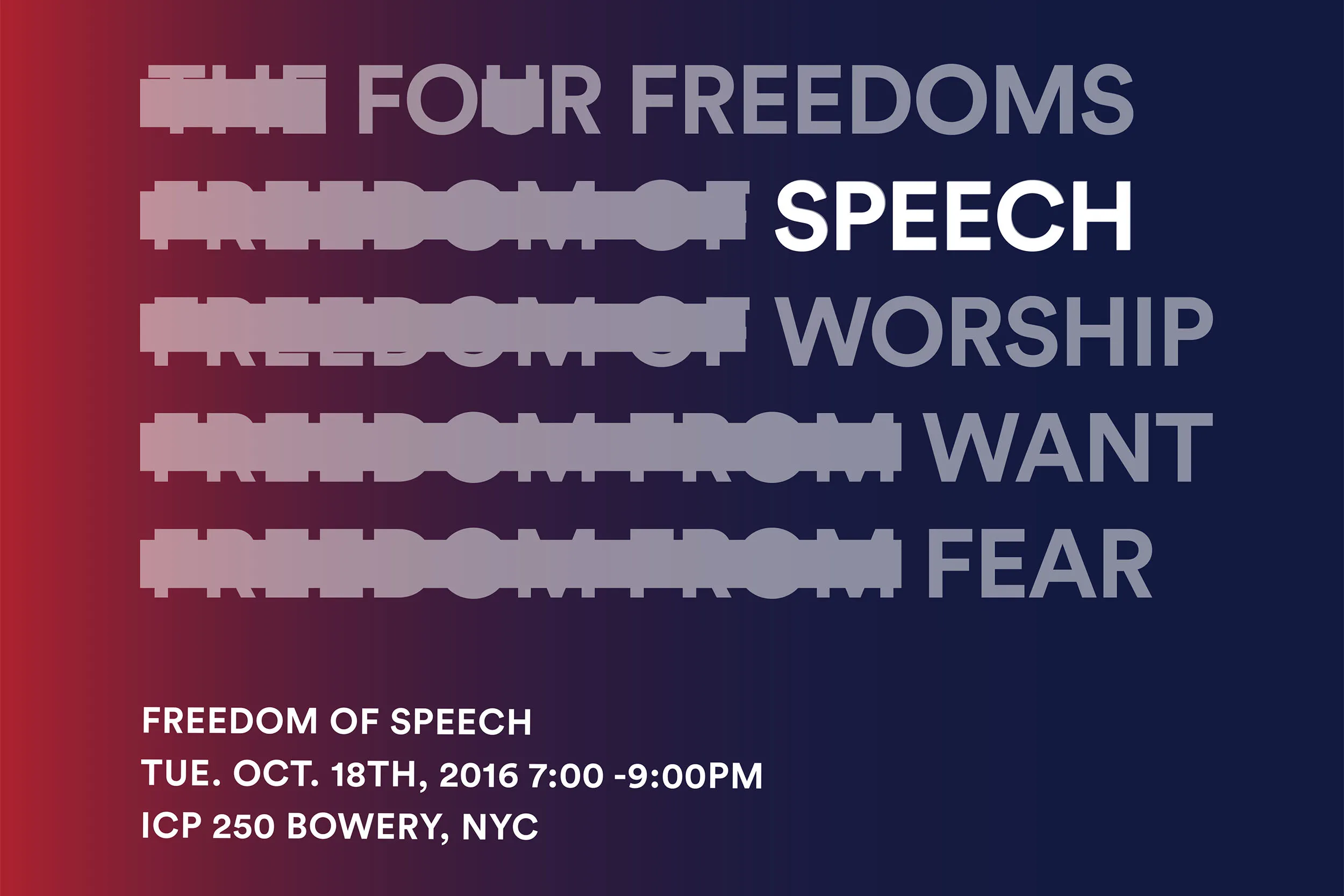 Freedom of Speech. 