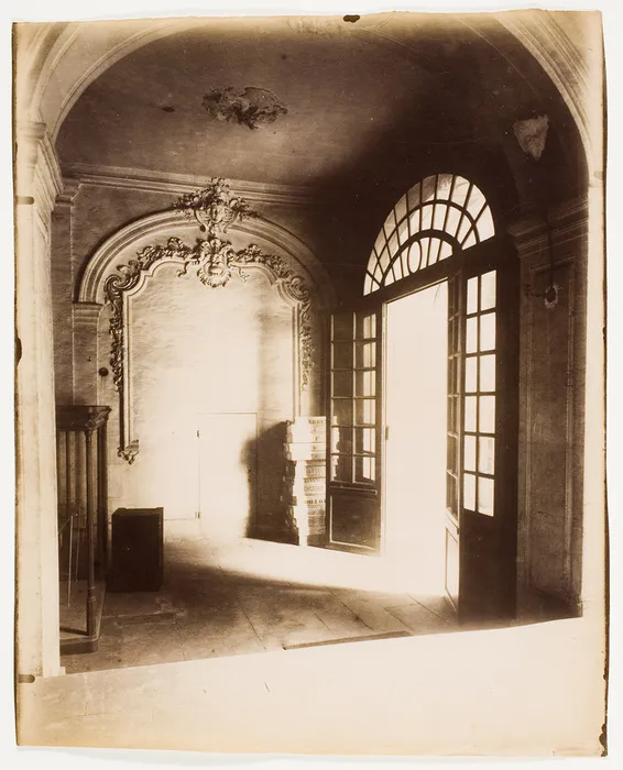 Eugéne Atget, Hôtel du Marquis de Lagrange 4 et 6 Rue de Braque, 1901 (Printed 1901-27), Albumen silver print (from a gold salted glass plate negative). International Center of Photography, [Gift of Caryl and Israel Englander, 2008 (2008.111.20)] 