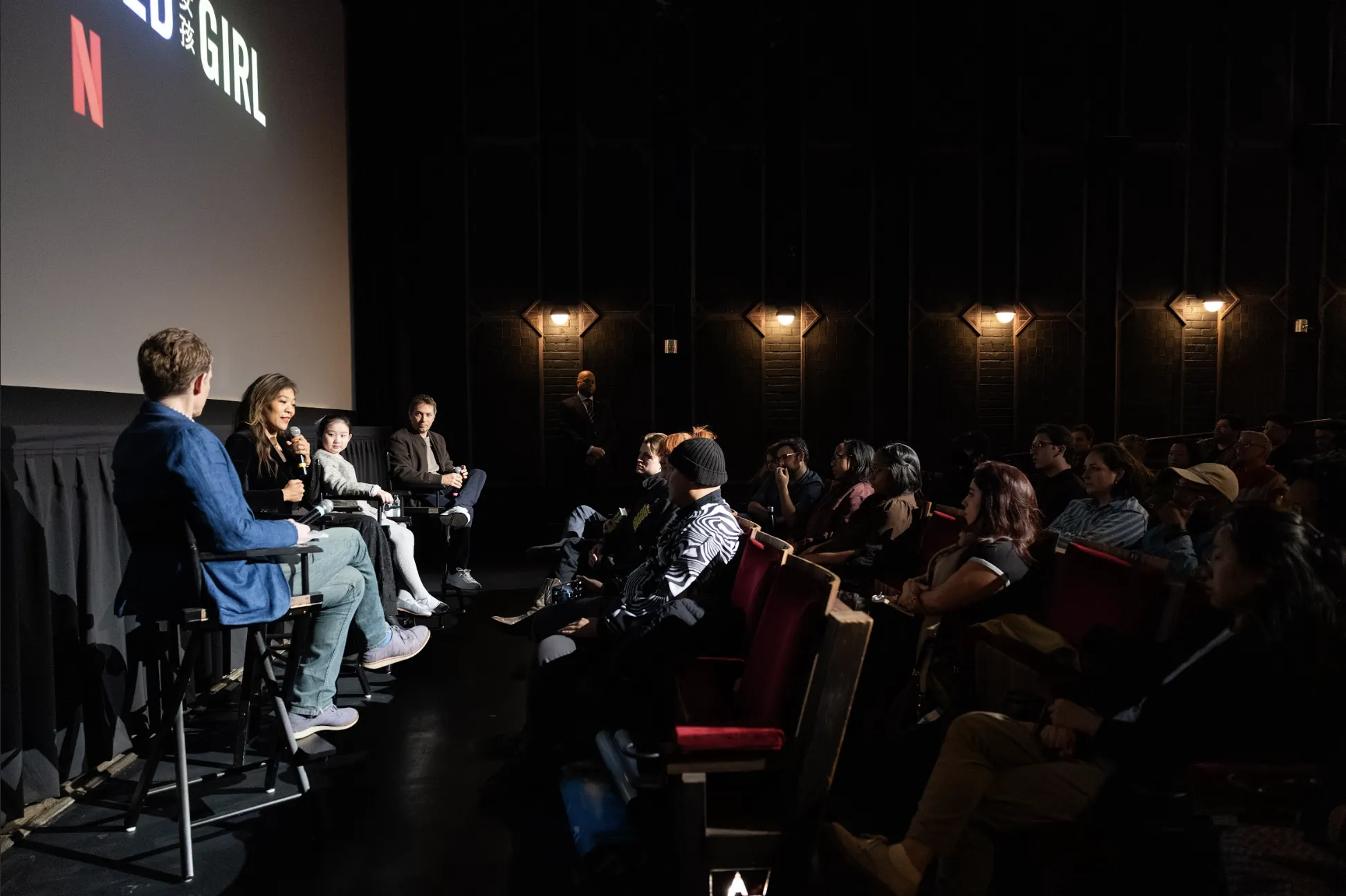 Panel discussion at Metrograph. Image credit: Mettie Ostrowski