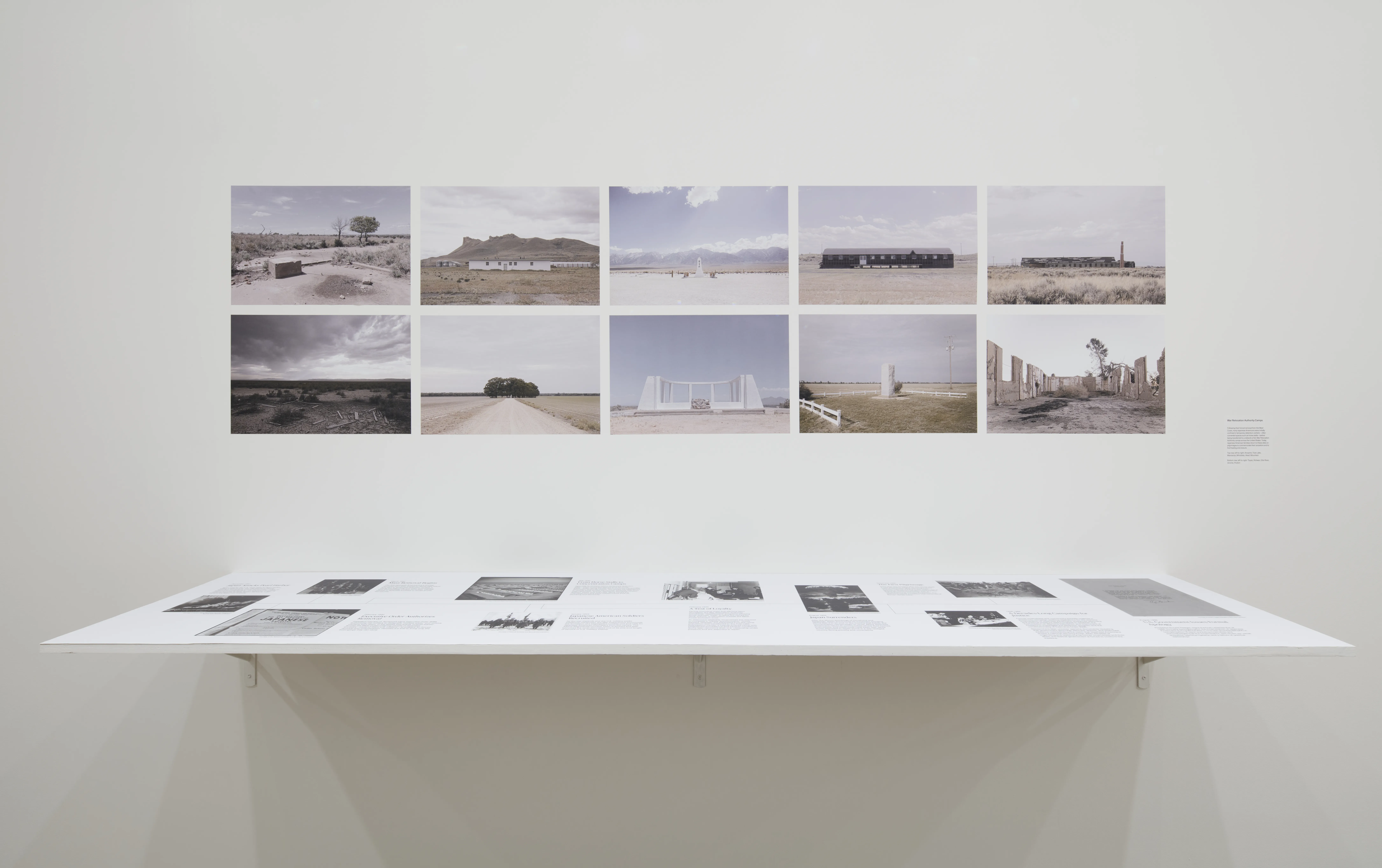 Installation view of The Camps America Built by Haruka Sakaguchi. Credit: Tim Gersten