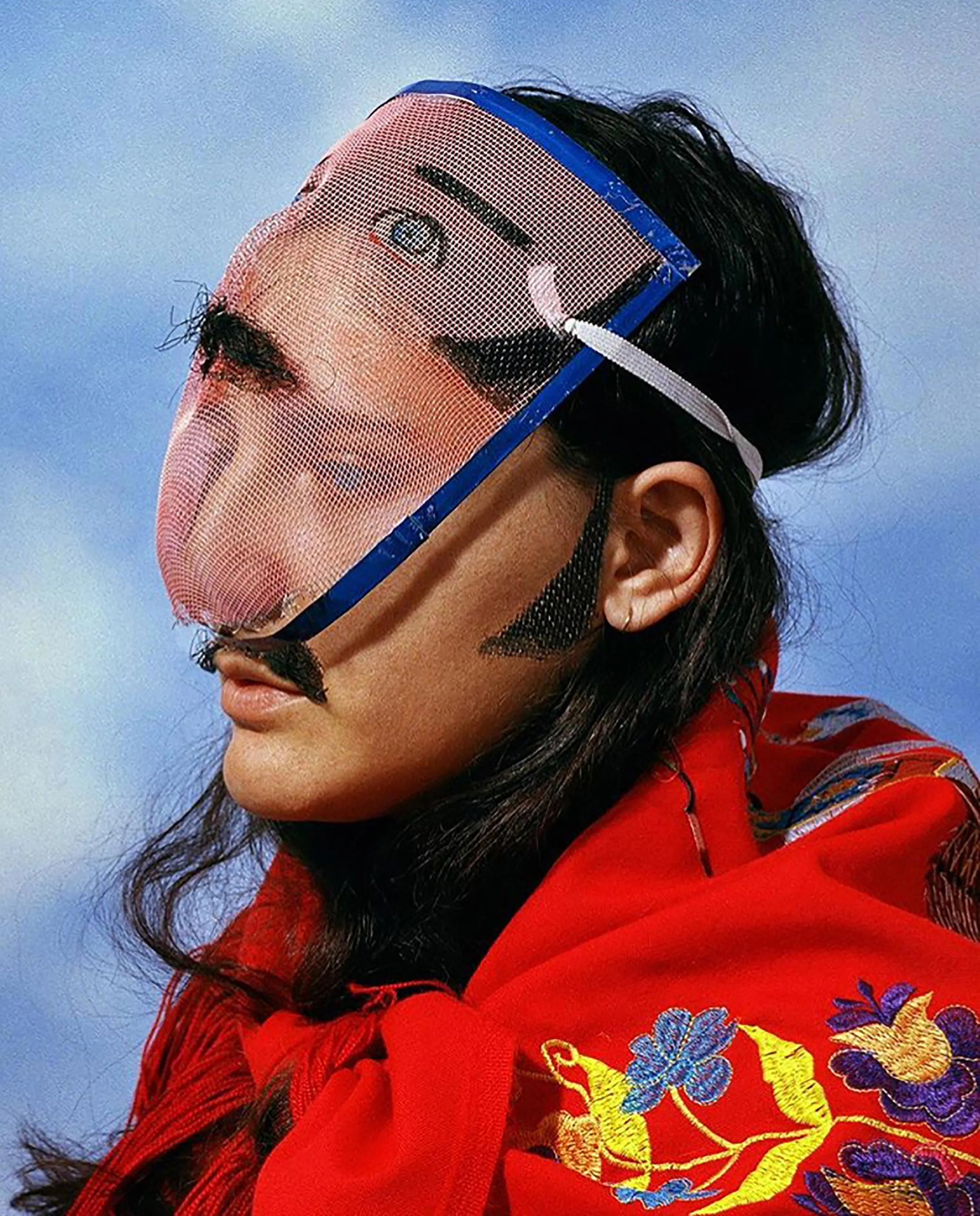 A person wearing a mask.