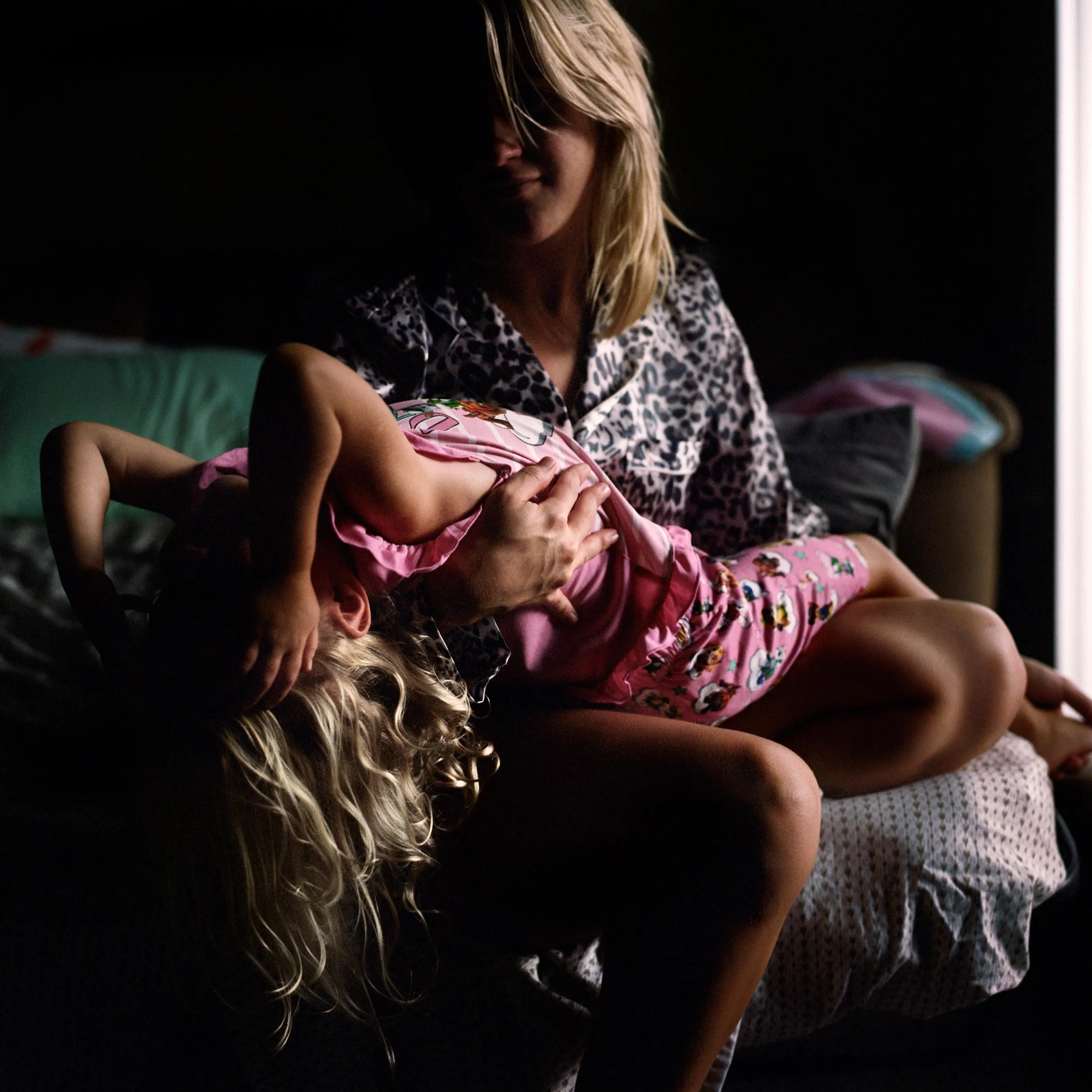 Mother playing with her daughter