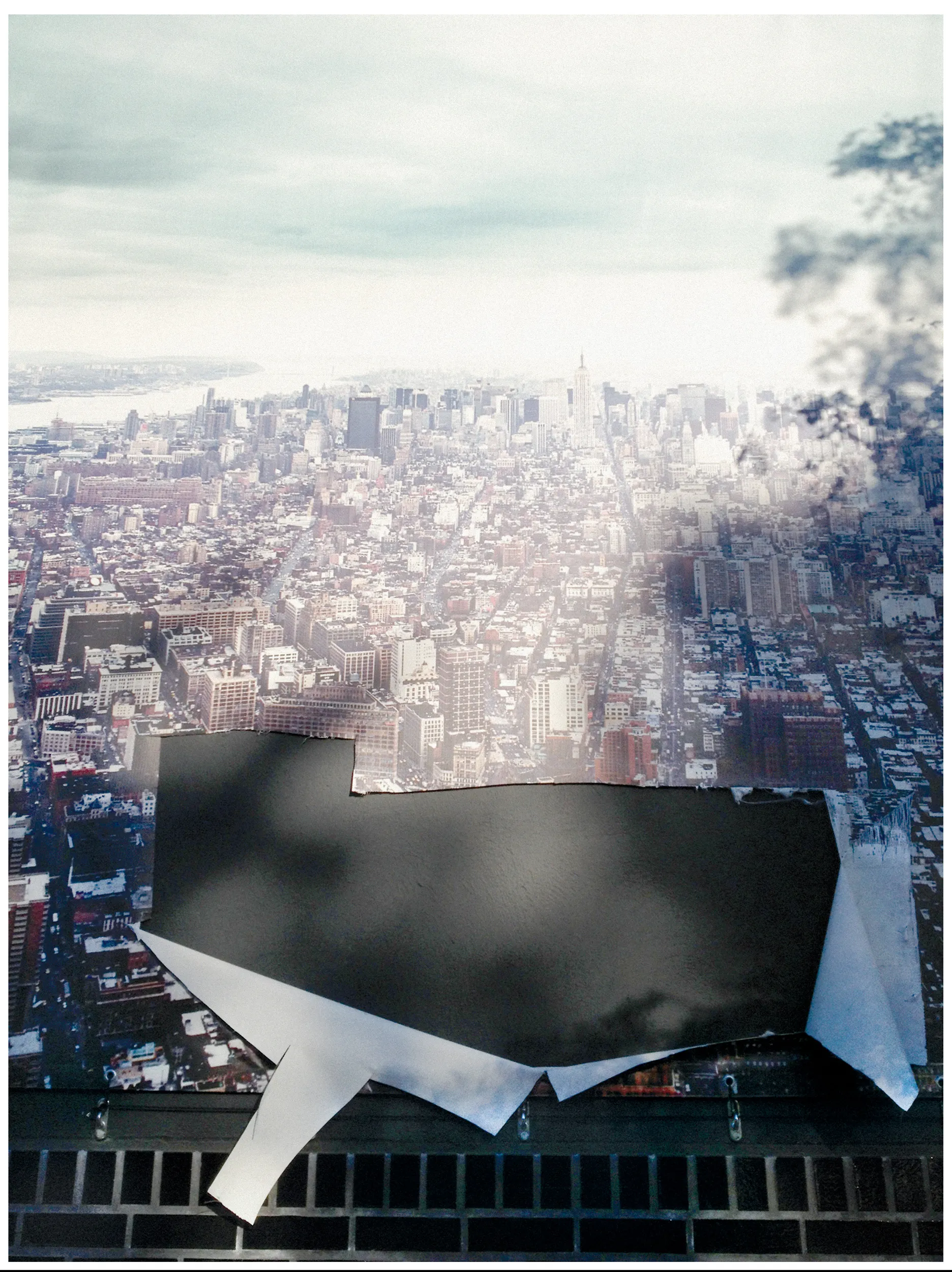 A ripped poster.