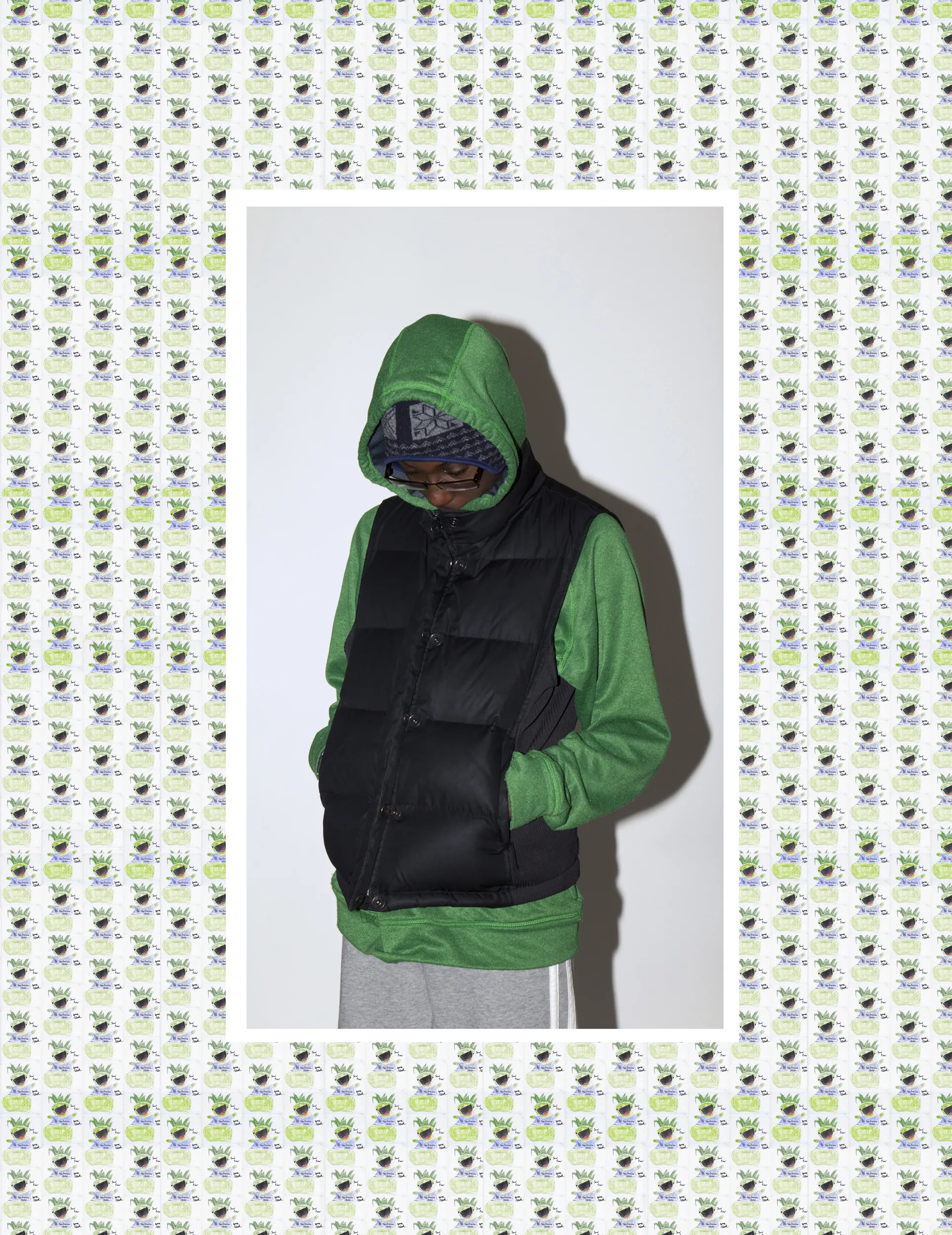 A person posing.