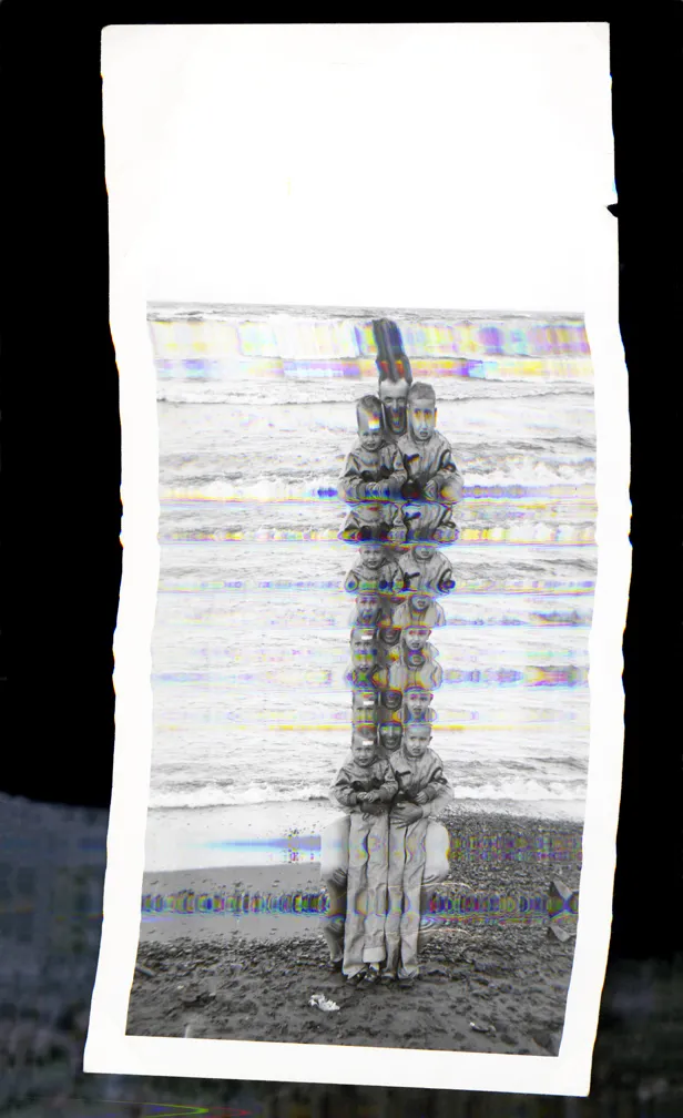 A photograph misprinted.
