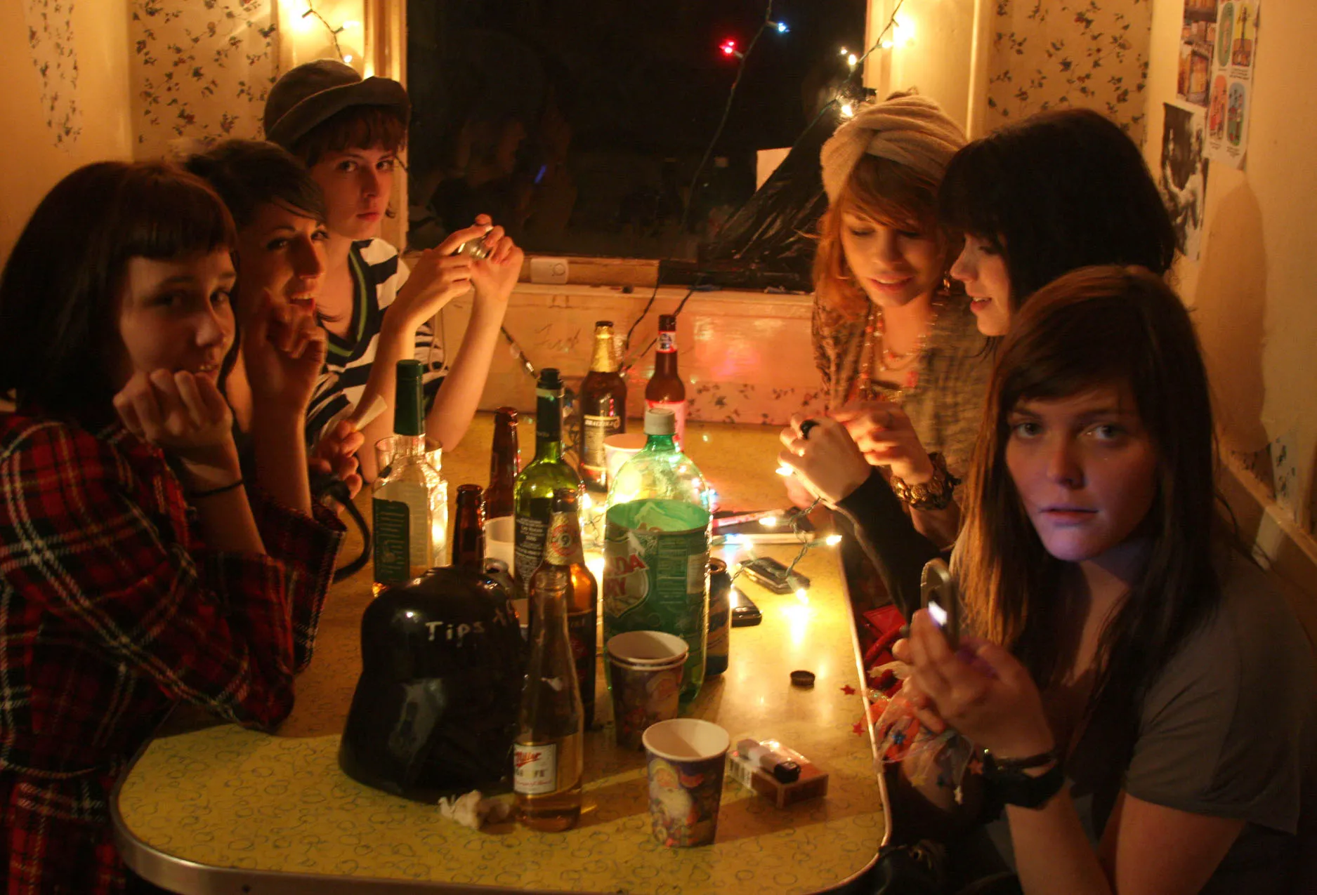 A group of kids hanging out.