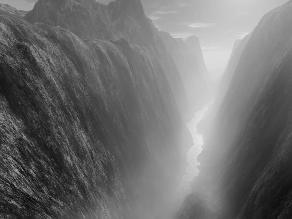 A picture of a hidden river. 