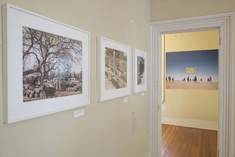 A photography exhibition of Robert Capa. 