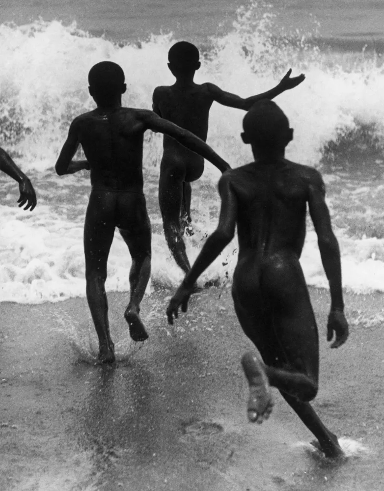 Three Boys at Lake Tanganyika