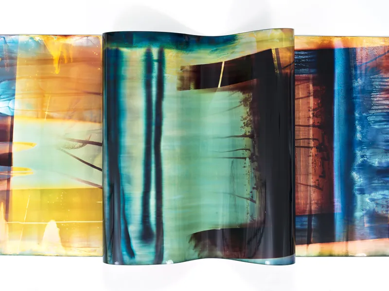 Warped and distorted film negatives. 