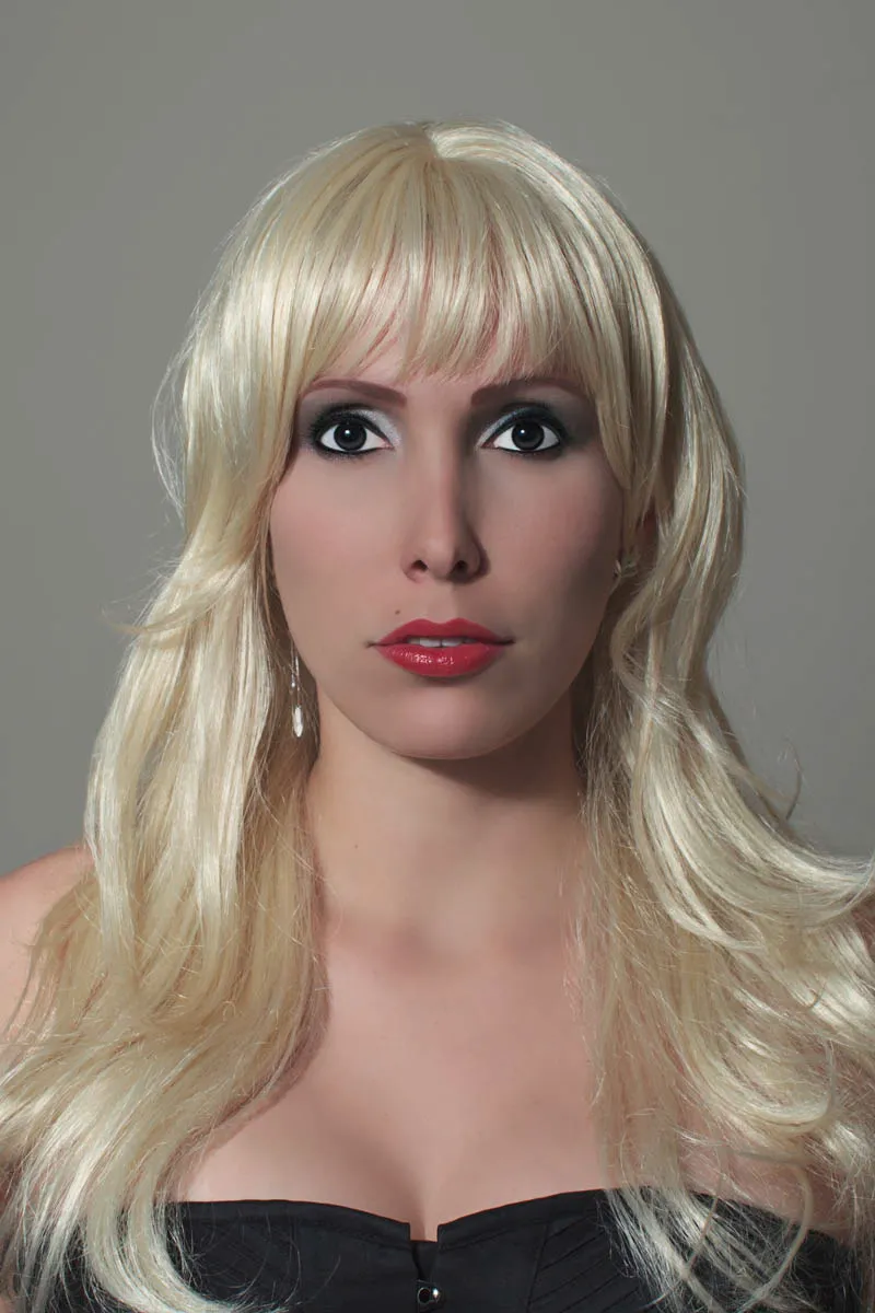 Female mannequin with blonde hair