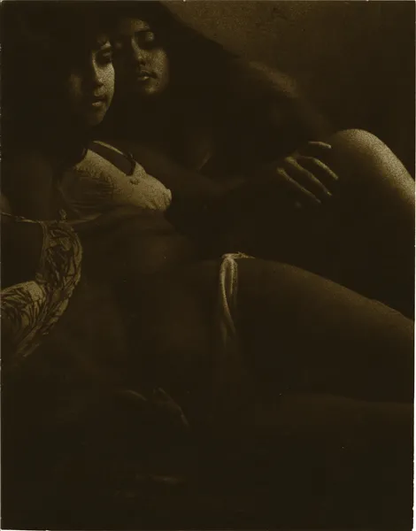 Art pieces of 3 girls in lingerie