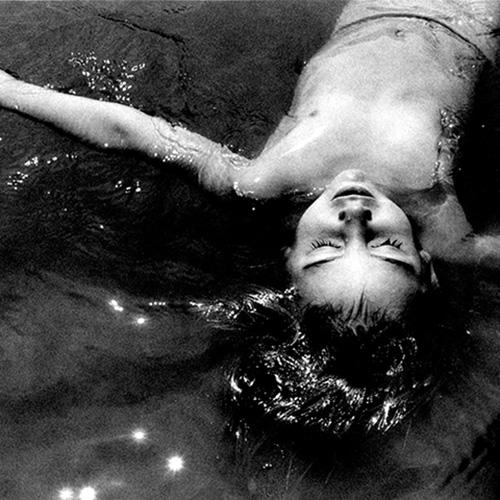 A woman in the water.