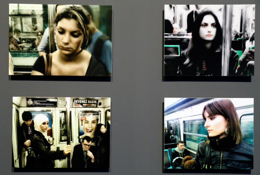 Photographs by Chris Marker (1921-2012) of people on the Paris Metro.