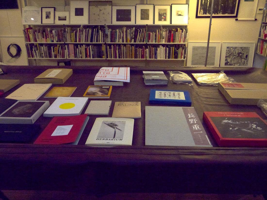 David Solo's display of photo books. Photo by Barbara Confino. 