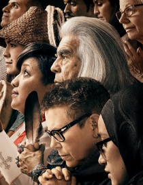 A picture of peoples faces.