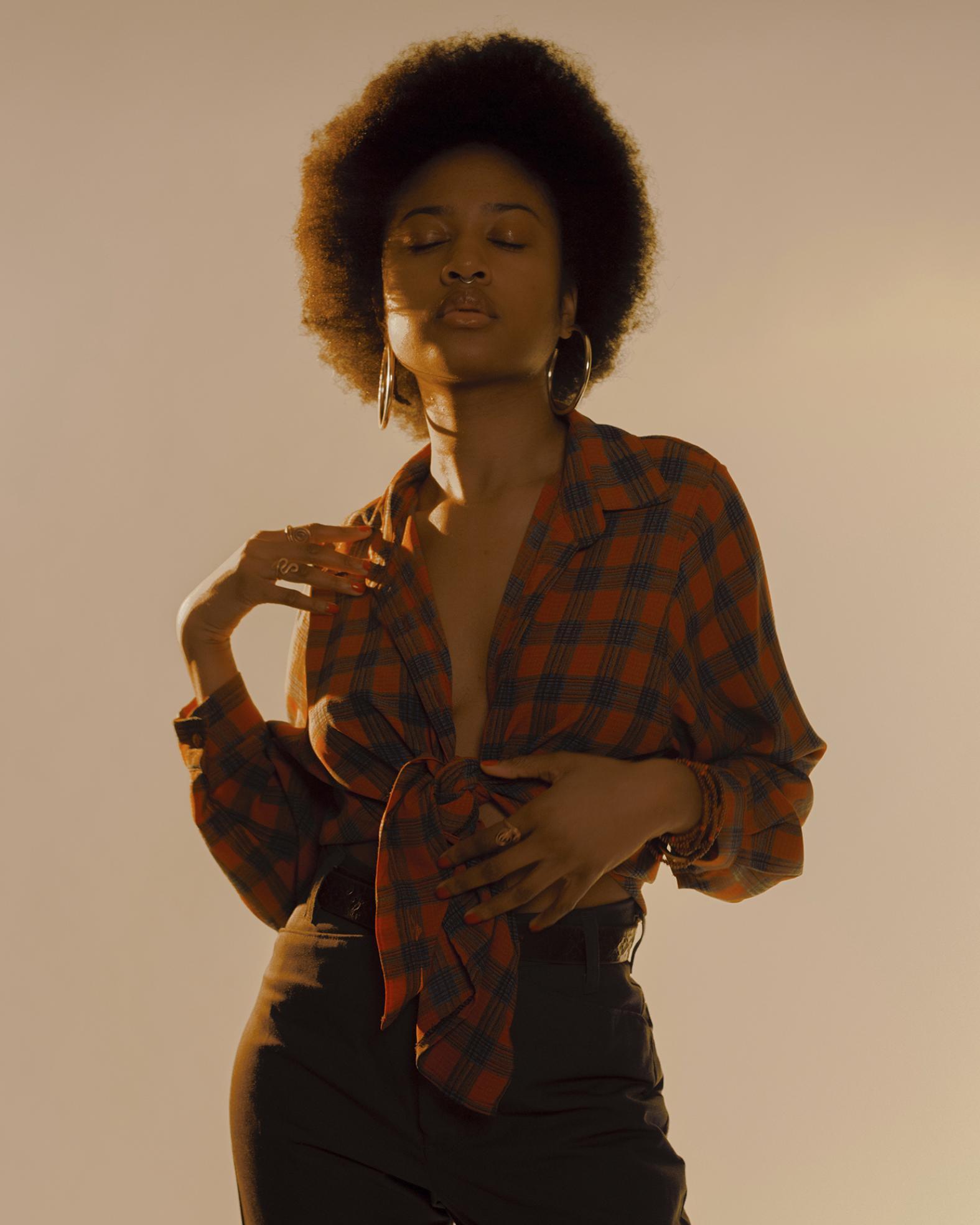 A portrait of a woman.