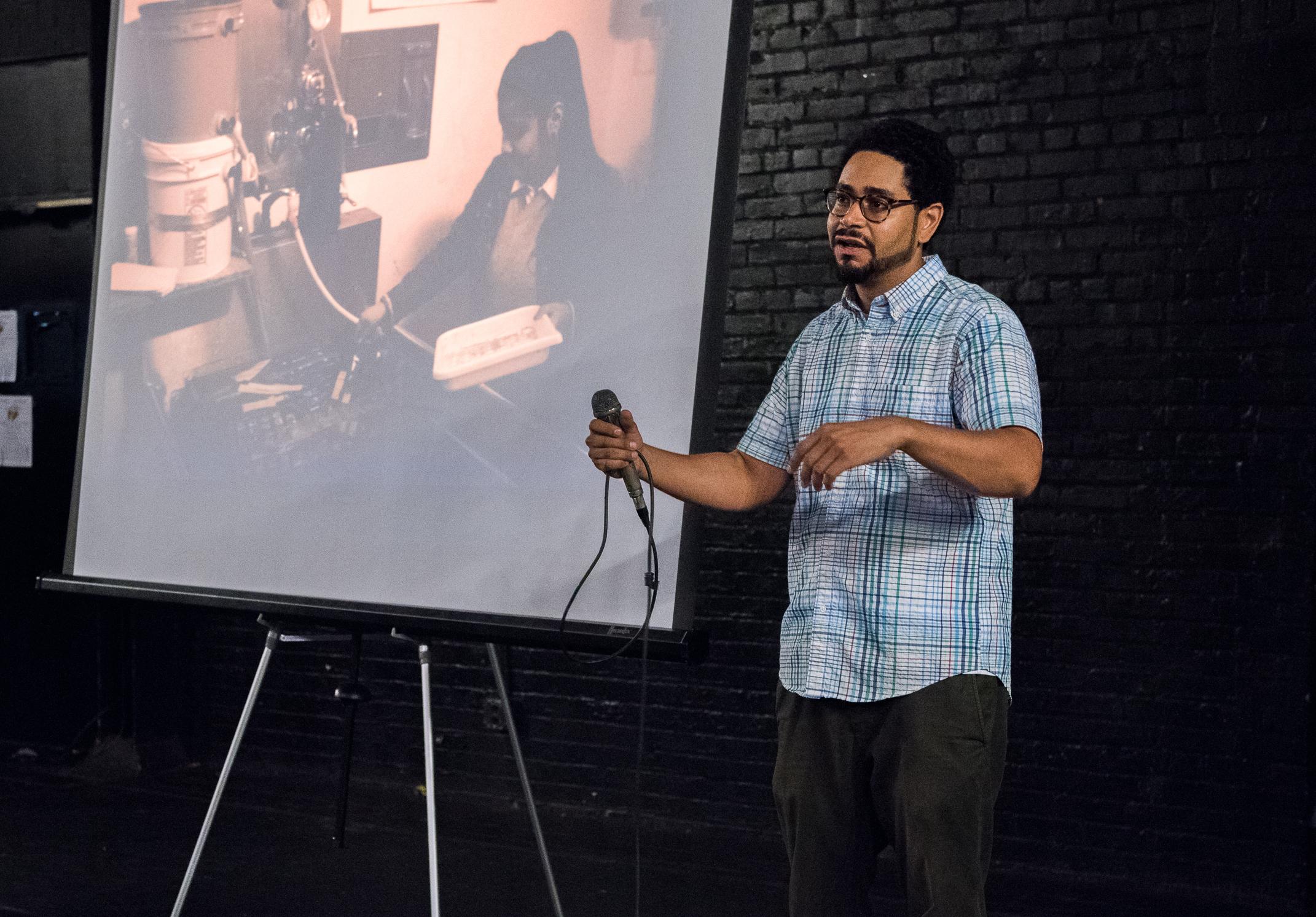A man doing presentation.