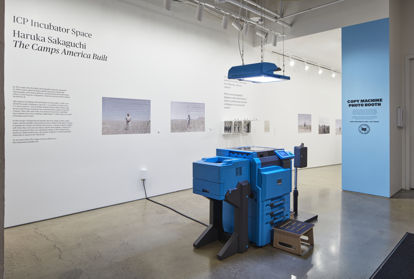 Installation view of The Camps America Built by Haruka Sakaguchi. Credit: Tim Gersten