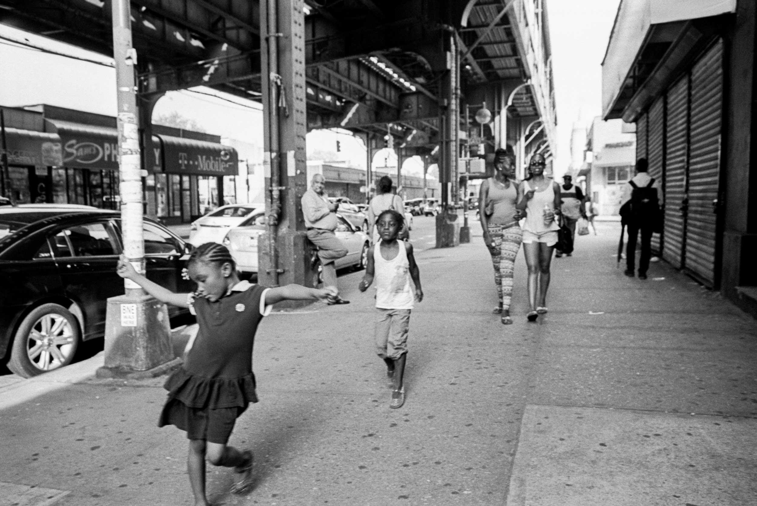 People walking on the street.