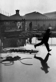 Henri Cartier-Bresson, The Decisive Moment (Simon & Schuster, 1952), p. 39, Behind the Gare St. Lazare, Place de l'Europe, Paris, France, 1932. © Henri Cartier-Bresson/Magnum Photos.