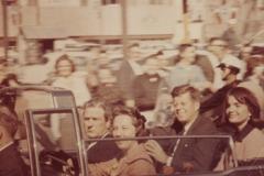 JFK in a car