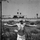 A man standing outside.