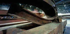 A picture of a metal structure.