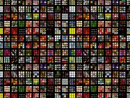 A group of colorful squares.