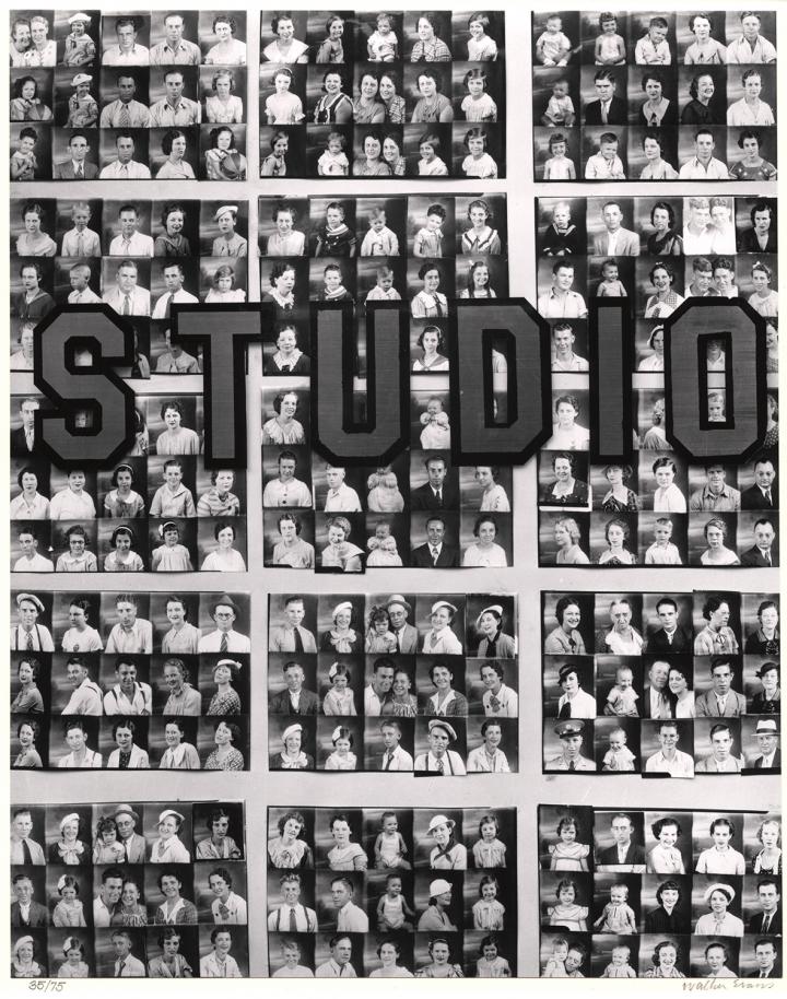 A collage of photographs with the word Studios on top.