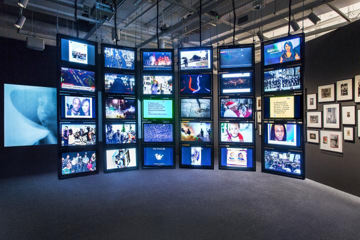 A picture of multiple screens.