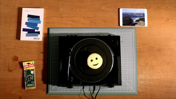 A photo of a record player