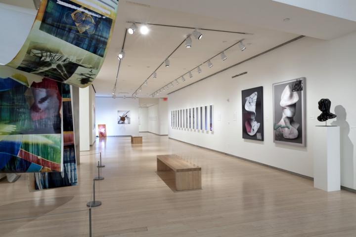 Image of the inside of an art exhibition 