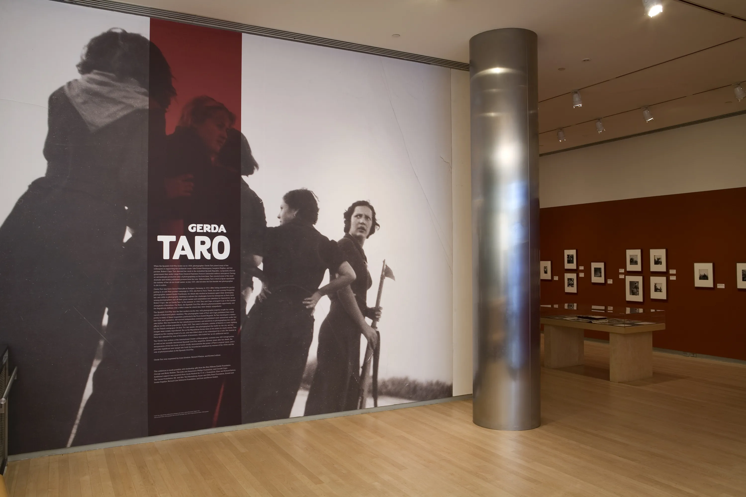 A photography exhibition of Gerda Taro.