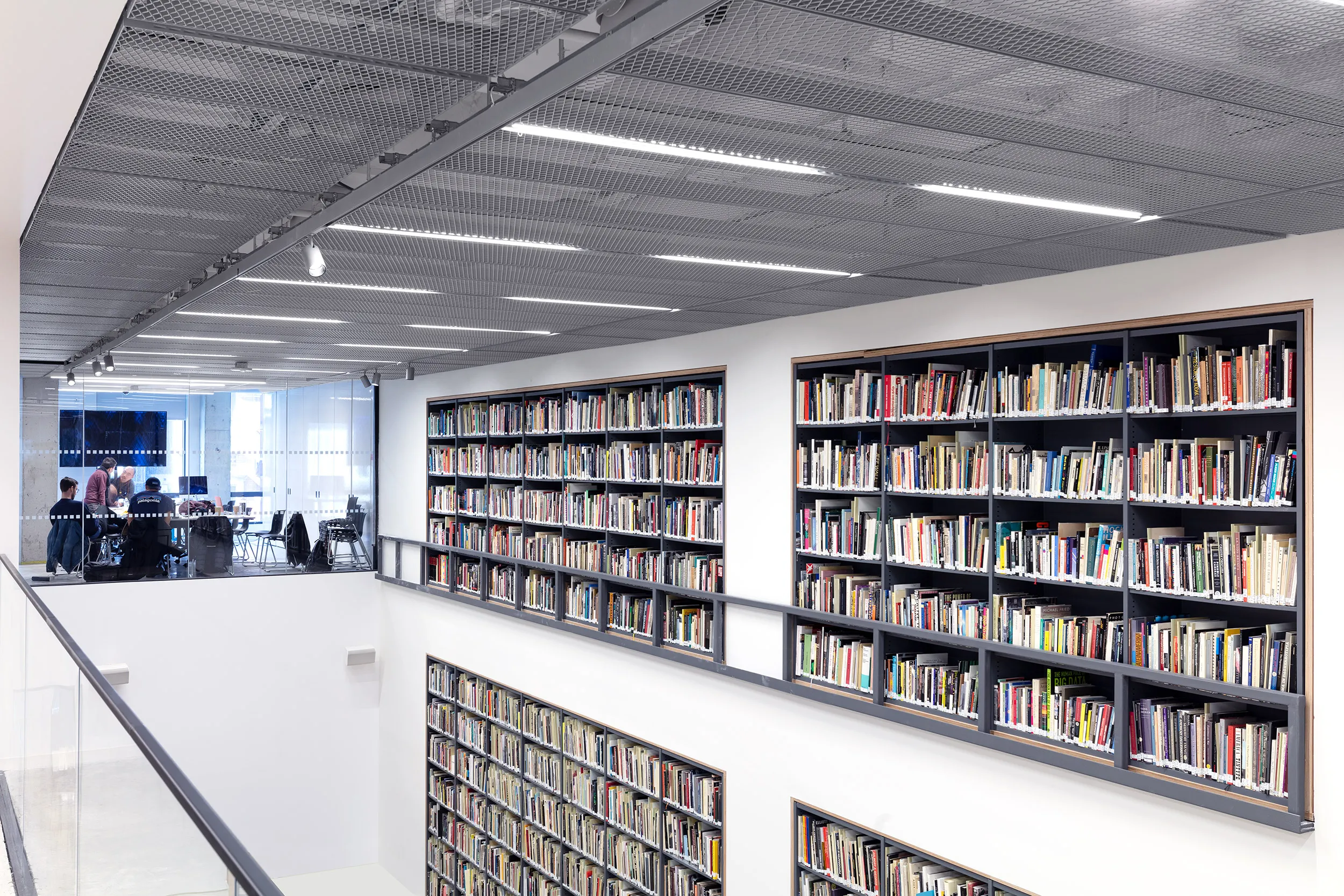 A room full of books.