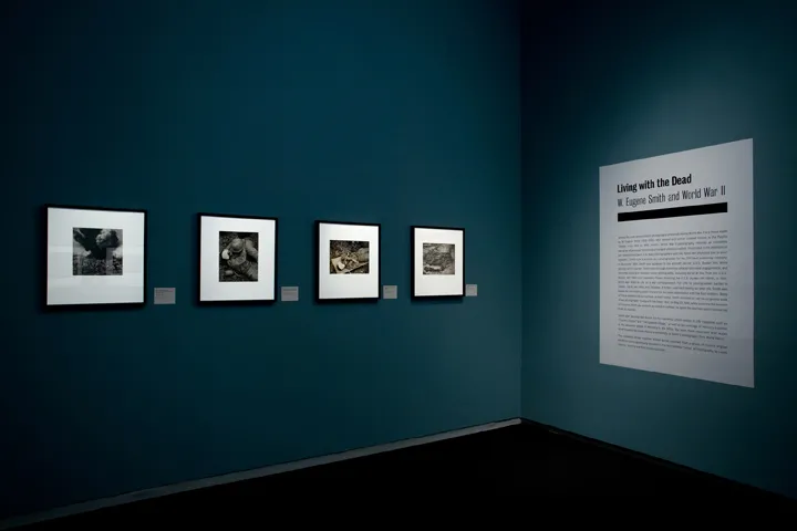 An ICP exhibition title "Living with the Dead".
