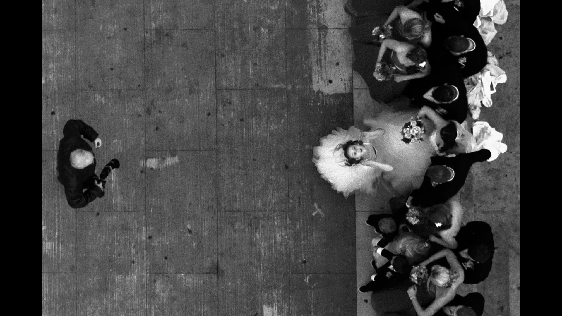 A group of people outside.
