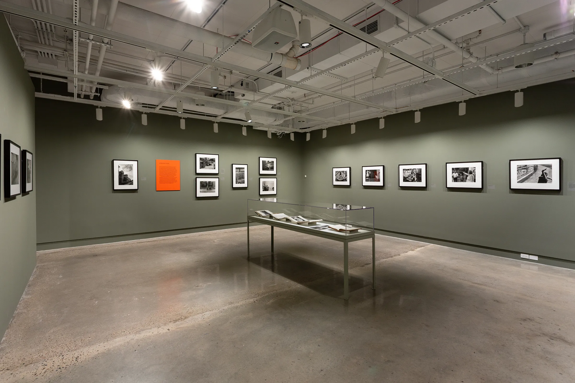 The inside of an art museum.