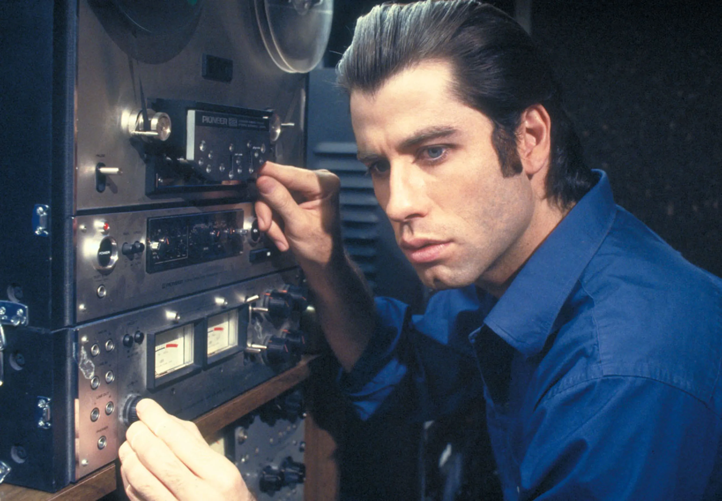 A man using a radio.