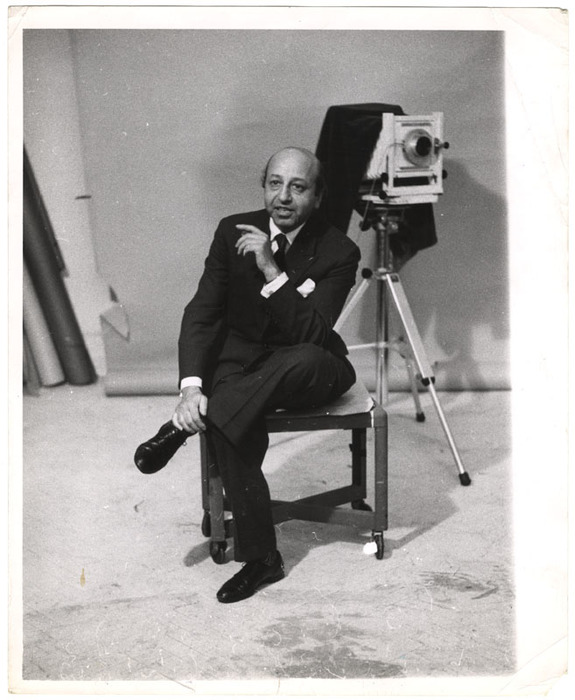 Portrait of Yousuf Karsh by Weegee