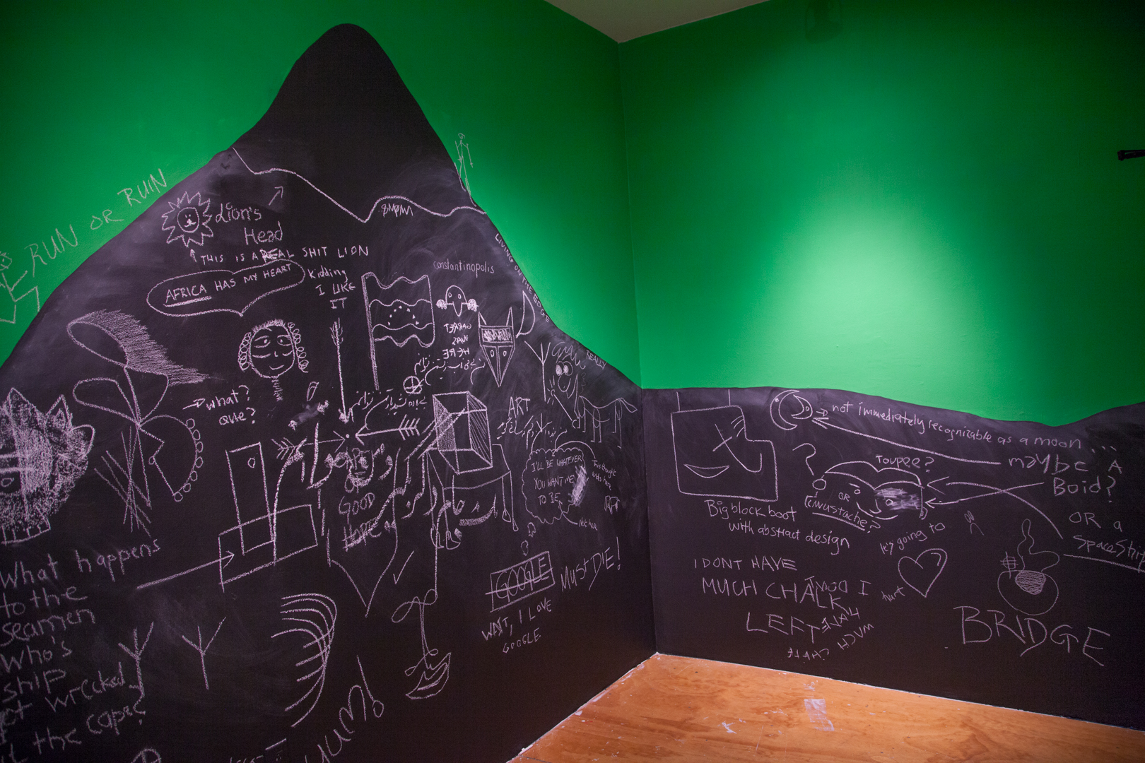 Installation view of Bridget De Gersigny's ICP-Bard MFA 2013 solo thesis exhibition